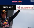 Макс Ферстаппен, третий в 2016 году Гран-при Великобритании с ее Red Bull, третья подиум карьеру в F1.  Из-за штрафной Нико Росберг Max Ферстаппен передан второй позиции